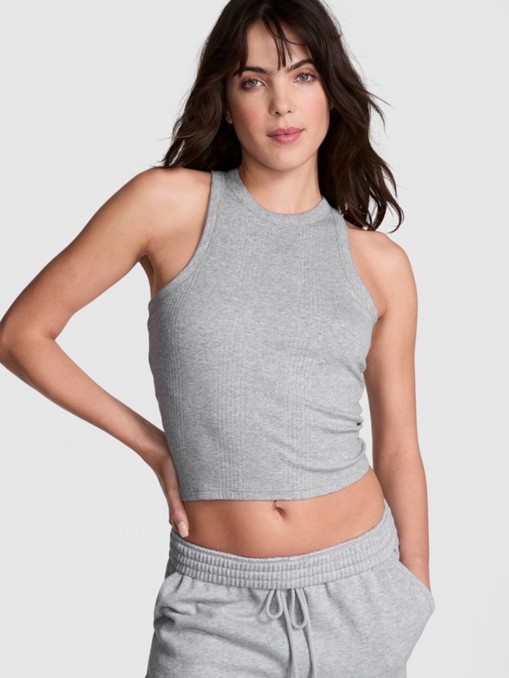 VS PINK Ribbed Tank Top NWT S